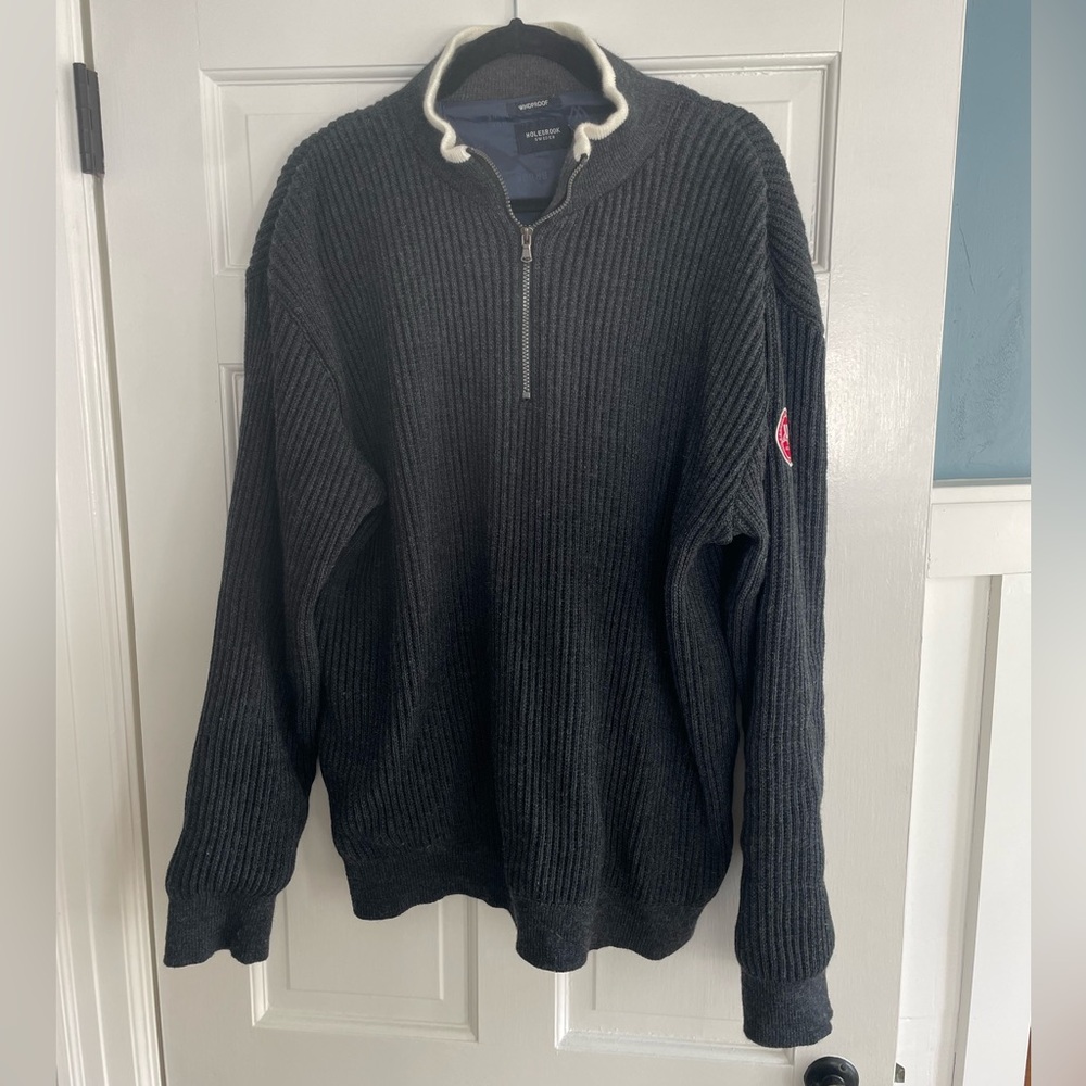 Holebrook 1/4 Zip Windproof Wool Sweater